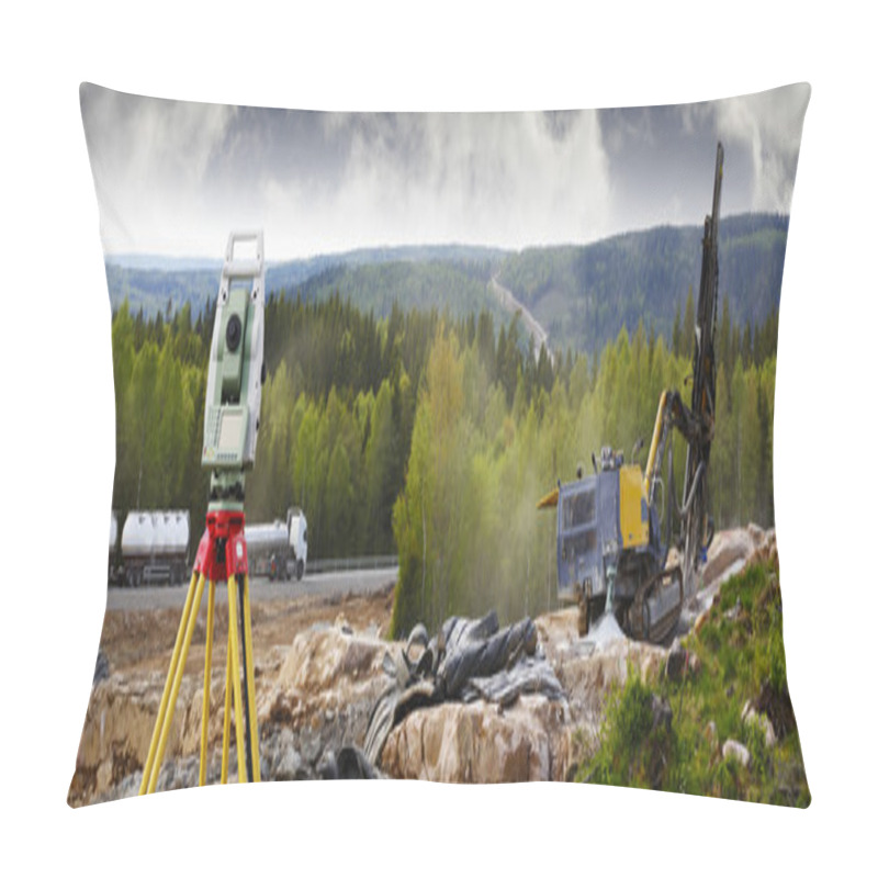 Personality  Industrial Rock Blasting Machines With Surveying Instrument Pillow Covers