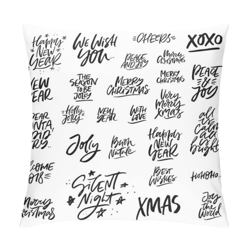 Personality  Christmas Lettering Set Pillow Covers