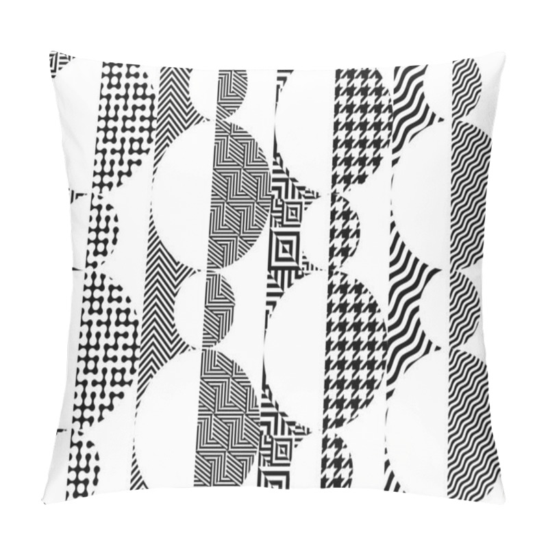 Personality  Geometric Abstract Symmetric Pattern In Pixel Art Style. Pillow Covers