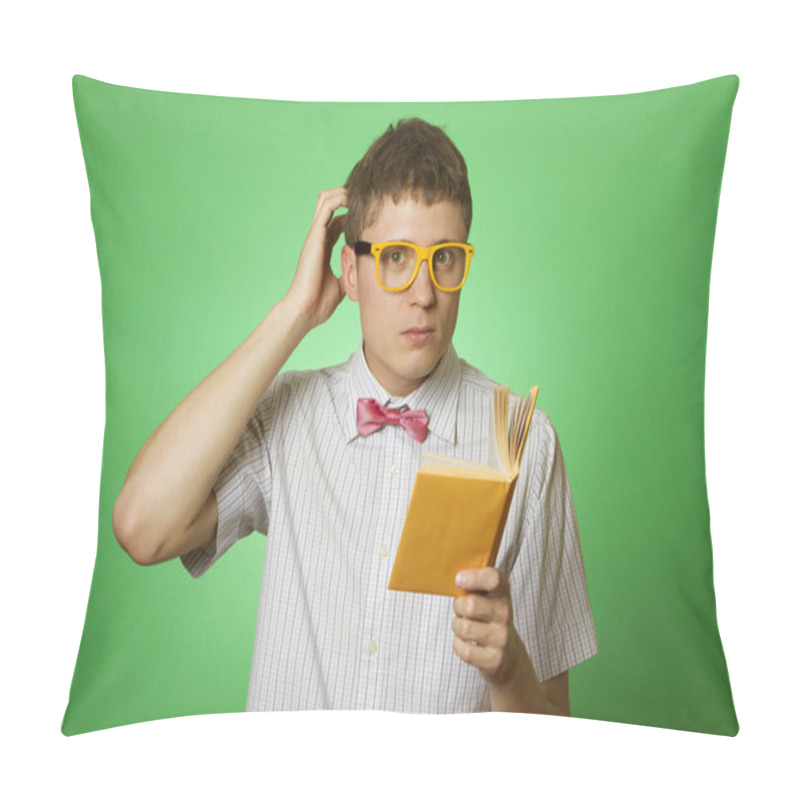 Personality  Young Man Bookworm Reading Pillow Covers