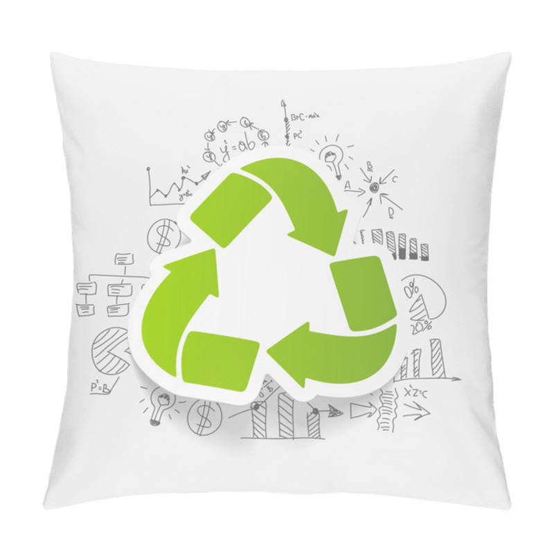 Personality  Business Formulas With Arrow Recycling Pillow Covers