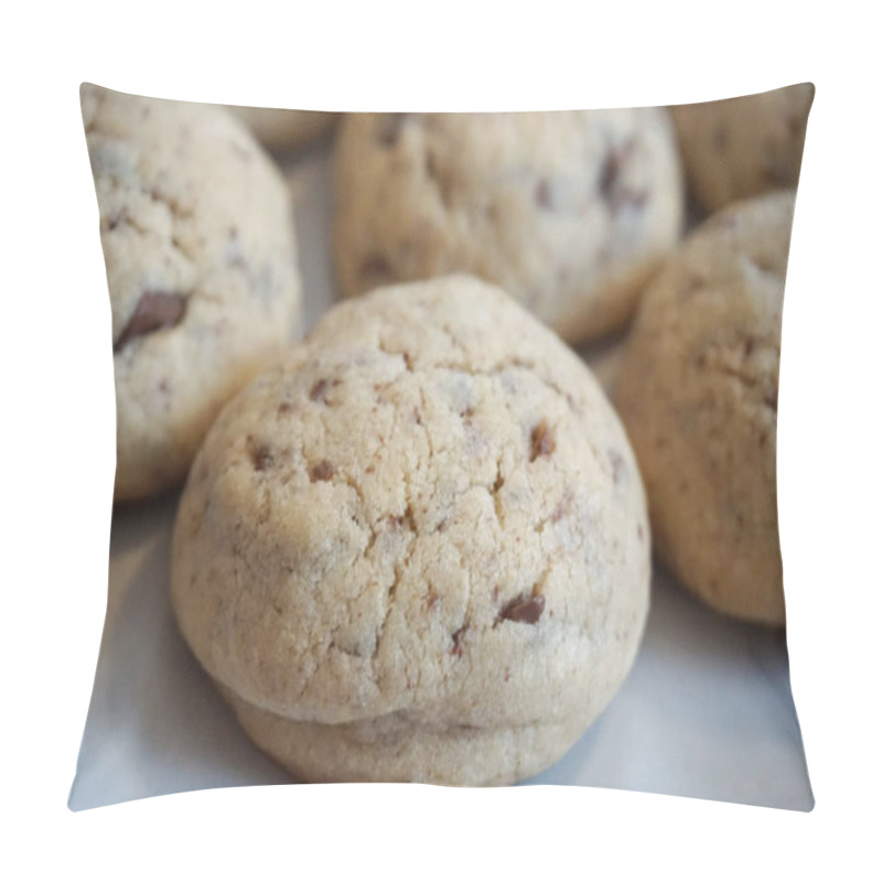 Personality  Homemade Tasty And Soft Cookie With Organic Ingredients And Chocolate Pillow Covers