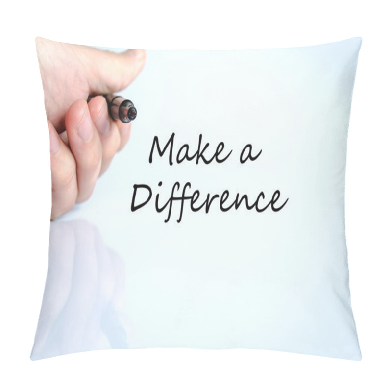 Personality  Make A Difference Text Concept Pillow Covers