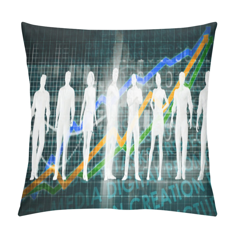 Personality  Manpower As Concept Pillow Covers