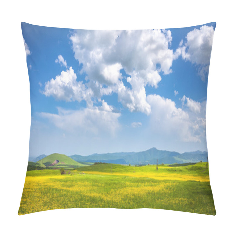 Personality   Meadow, Hills And Blue Sky Pillow Covers