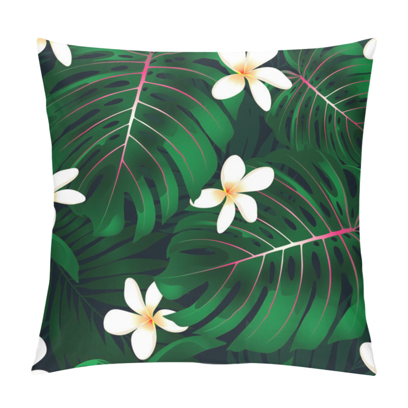 Personality  Tropical Monstera Floral Seamless Pattern Pillow Covers