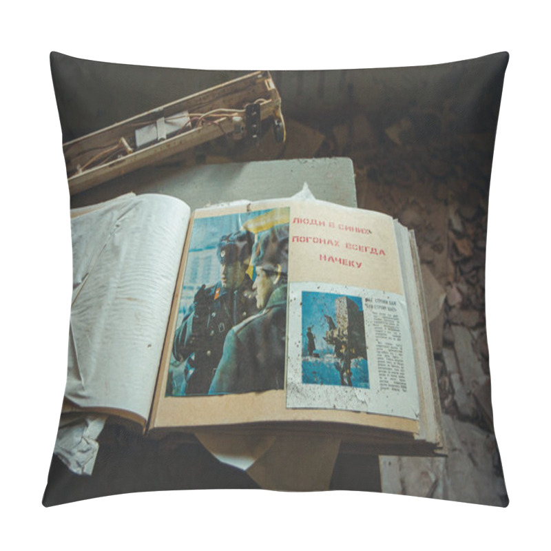 Personality  Chornobyl Exclusion Zone. Radioactive Zone In Pripyat City - Abandoned Ghost Town. Chernobyl History Of Catastrophe. Lost Place In Ukraine, SSSR Pillow Covers