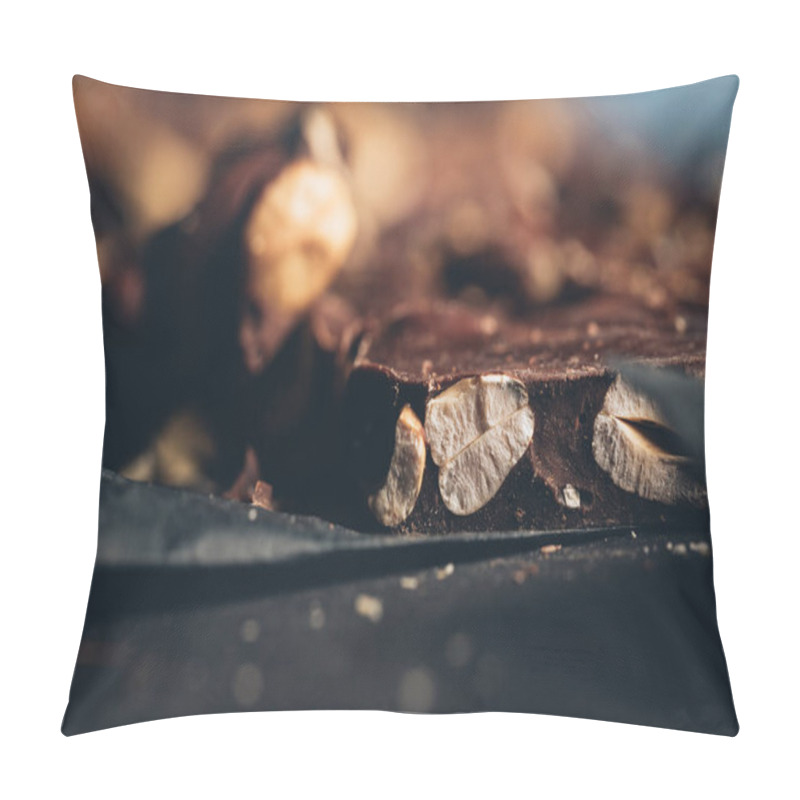 Personality  Nuts In Chocolate Bar Pillow Covers