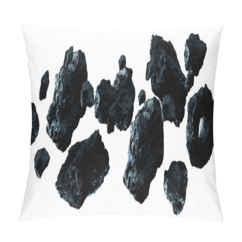 Personality  Dark Rock Asteroid Pack 3D Rendering Pillow Covers