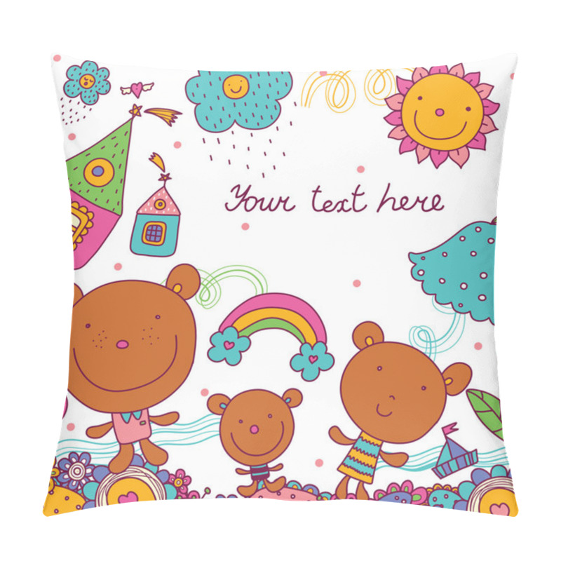 Personality  Cute Postcard. Pillow Covers