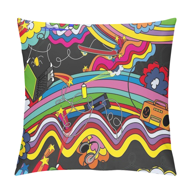 Personality  Pop-art Background Pillow Covers