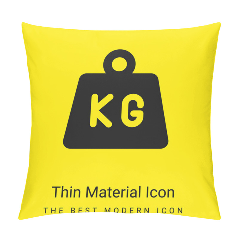 Personality  Bar Minimal Bright Yellow Material Icon Pillow Covers