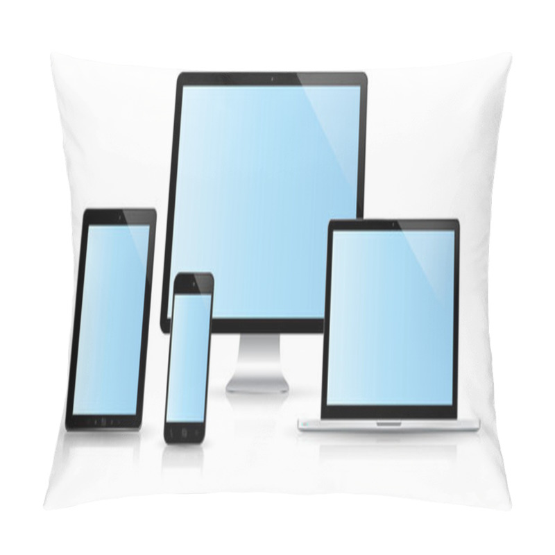 Personality  Modern Digital Tech Device Collection Pillow Covers