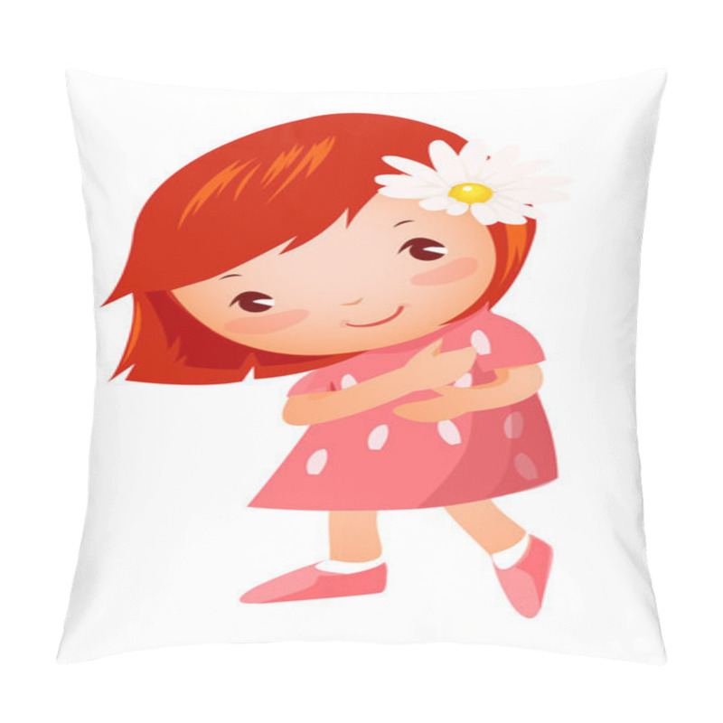 Personality  Side View Of Girl Standing Pillow Covers