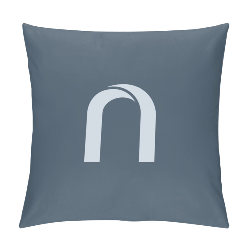 Personality  N Letter Logo Icon Pillow Covers