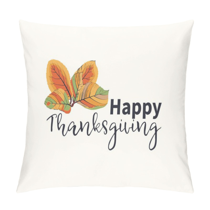 Personality  Colorful Bouquet Or Composition Of Autumn Leaves Isolated On White Background. Vector Illustration.Card For Thanksgiving Pillow Covers