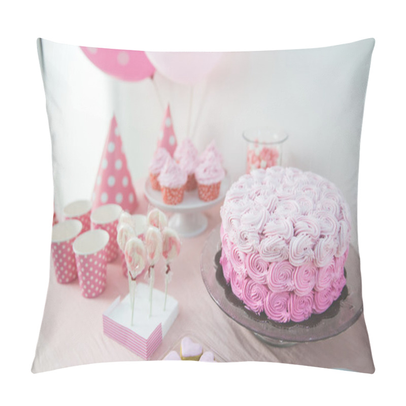 Personality  Sweet Corner Of A Birthday Party Pillow Covers