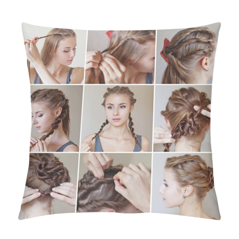 Personality  Twisted Hairdo Tutorial Pillow Covers