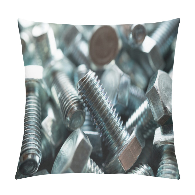 Personality  Metal Nuts And Bolts Pillow Covers