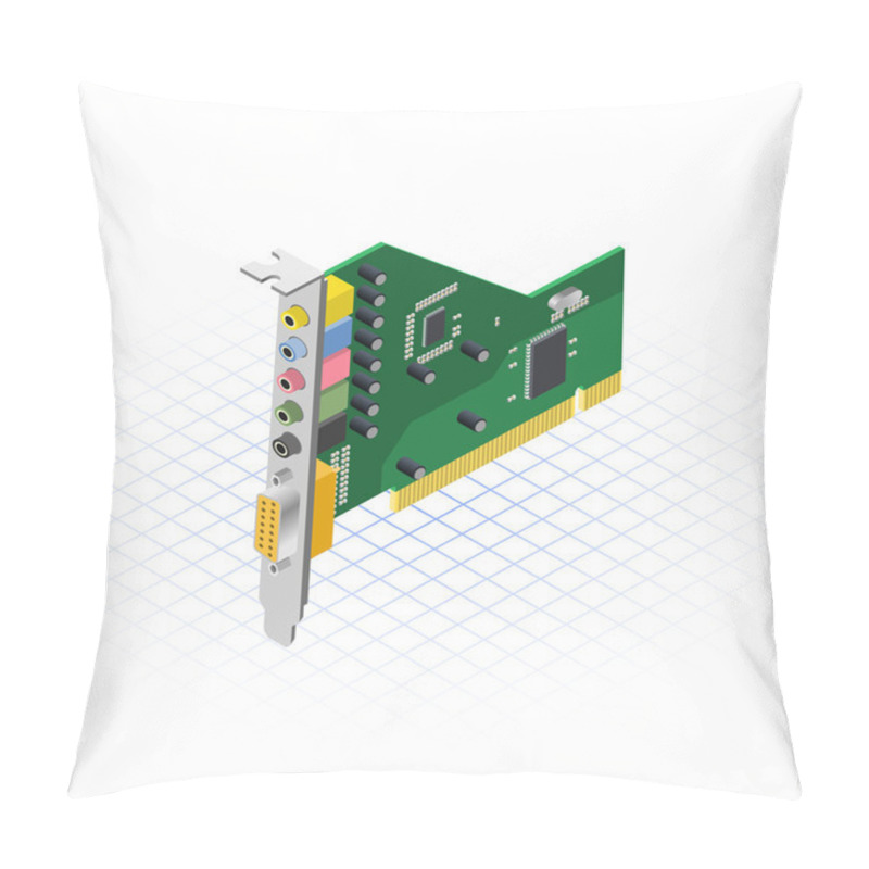 Personality  Isometric Sound Card Pillow Covers