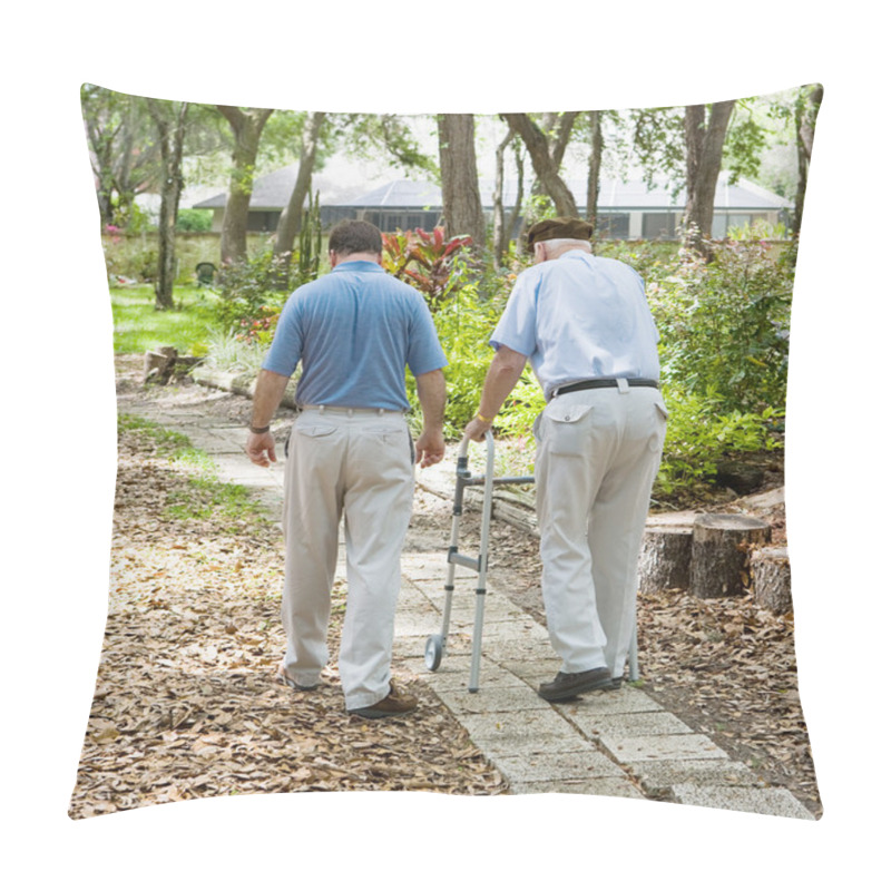 Personality  Strolling In The Garden Pillow Covers