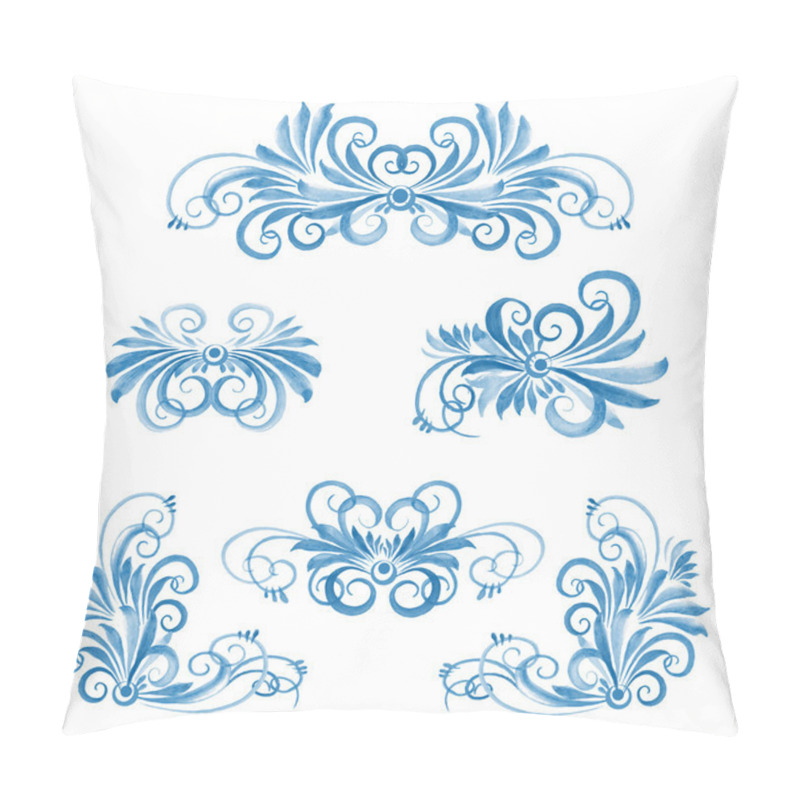 Personality  Floral Design Elements Pillow Covers