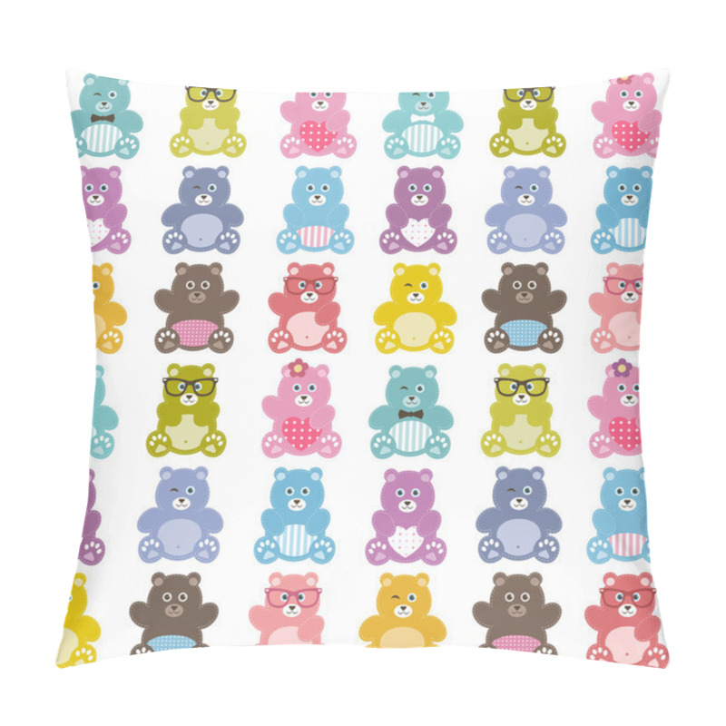 Personality  Pattern With Cute Teddy Bears Pillow Covers