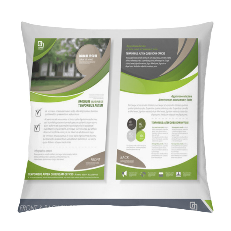 Personality  Flyer Design Layout Pillow Covers