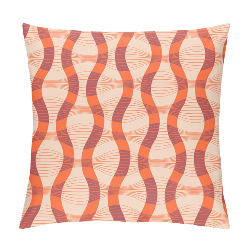 Personality  Retro Style Abstract Seamless Pattern, Background. Pillow Covers