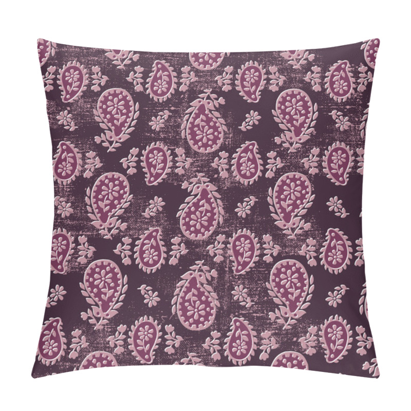 Personality  Vector Seamless Artistic Gentle Paisley Pattern Pillow Covers