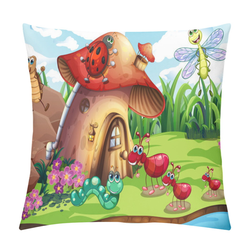 Personality  Insects Colony Pillow Covers