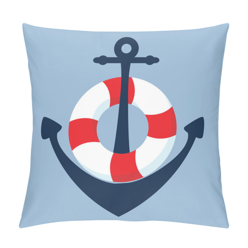 Personality  Anchor And Lifebelt - Fla Pillow Covers