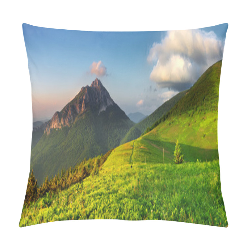 Personality  Rocky Peak At Sunset Pillow Covers