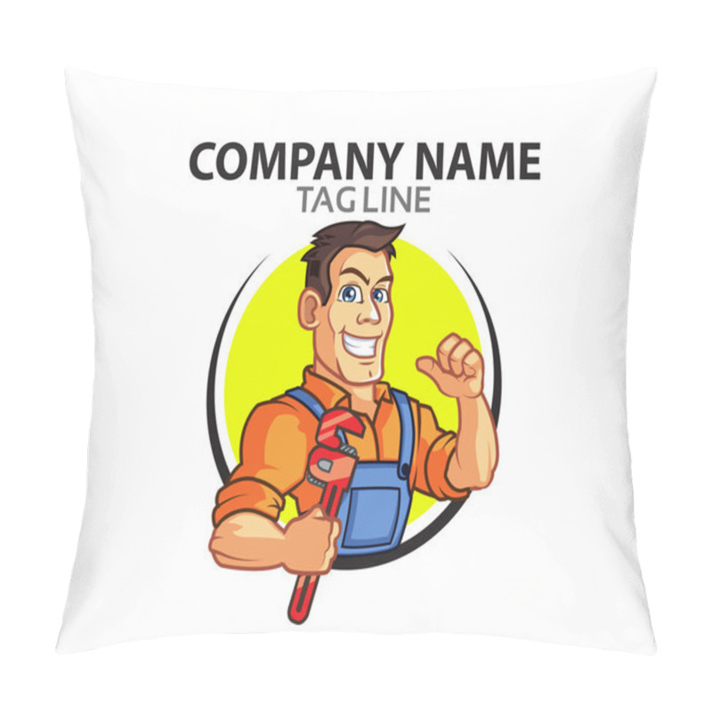 Personality  Plumber Logo Pillow Covers