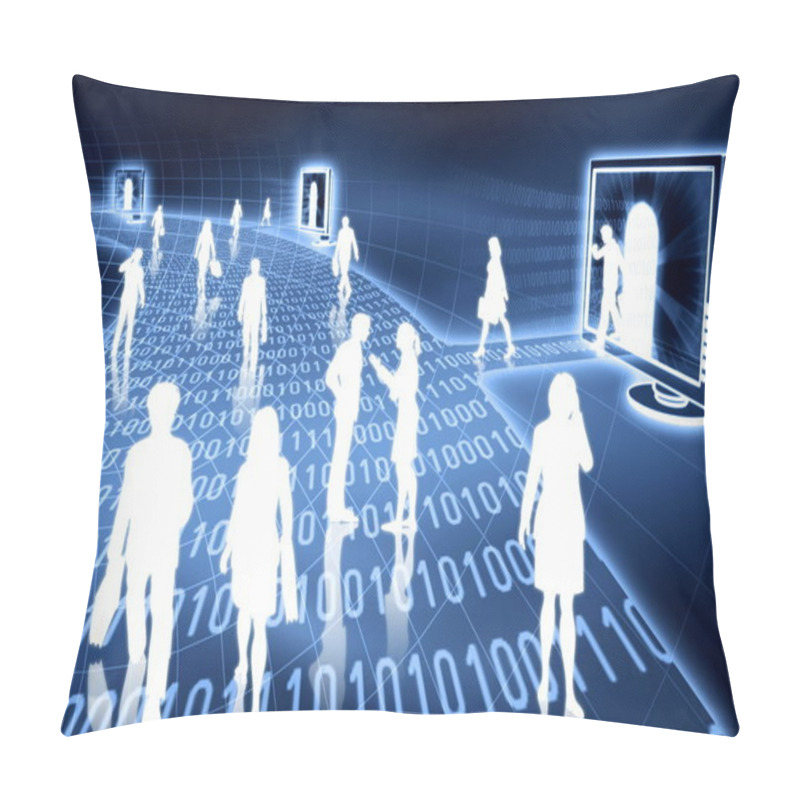 Personality  Virtual Business Pillow Covers