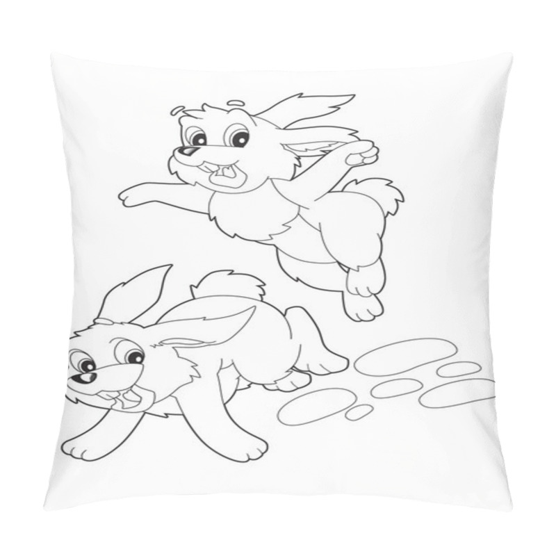 Personality  Running Rabbits Pillow Covers