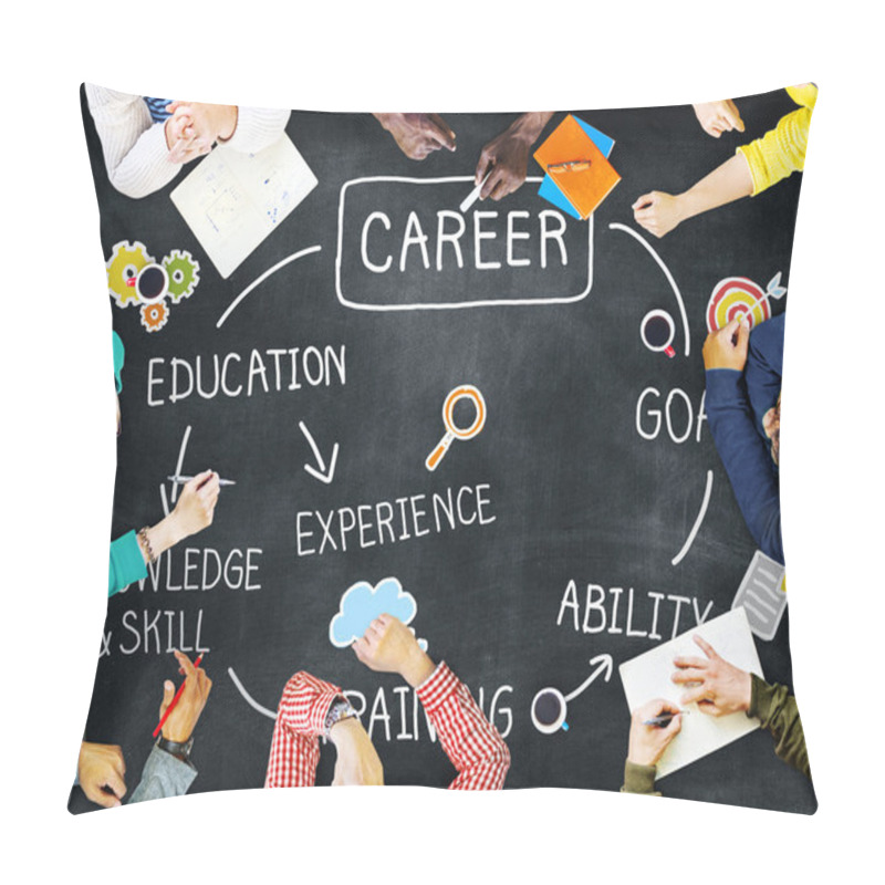 Personality  Career Goal Expertise Concept Pillow Covers