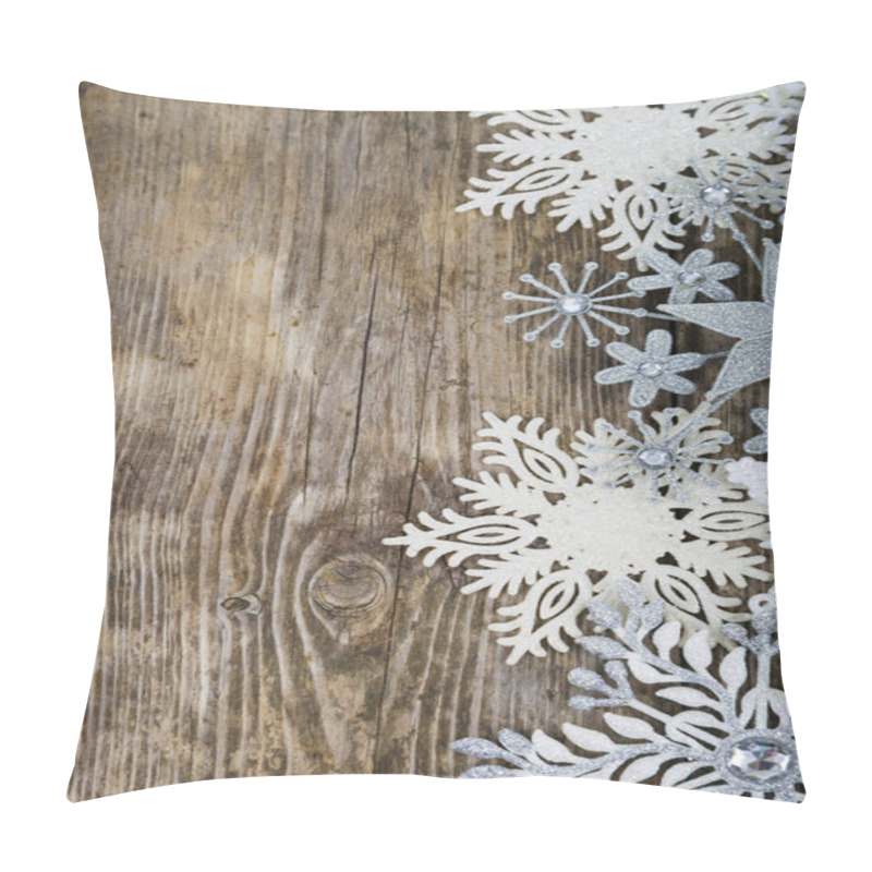 Personality  Border Of Christmas Snowflakes   Pillow Covers