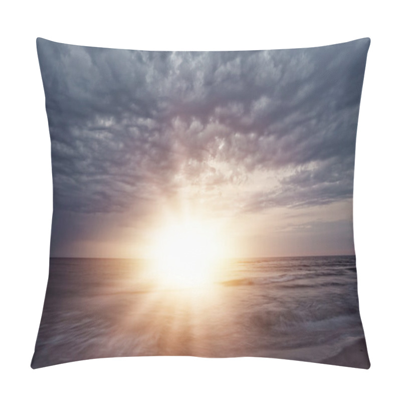 Personality  Mystic Sunset Over The Sea Pillow Covers