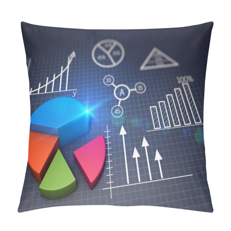 Personality  Business Graph Growth Pillow Covers