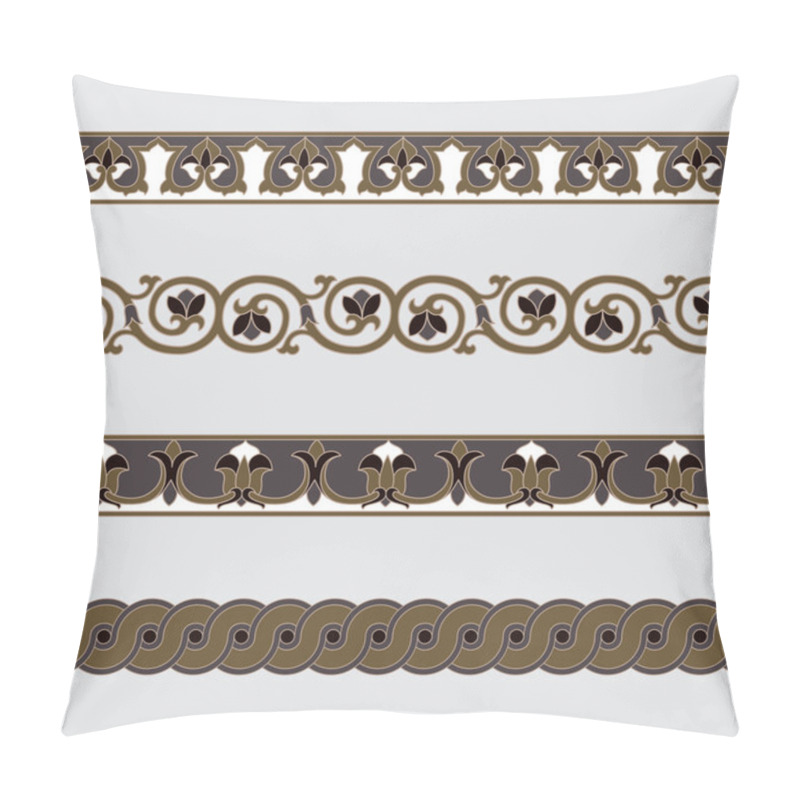 Personality  Seamless Floral Tiling Border Pillow Covers