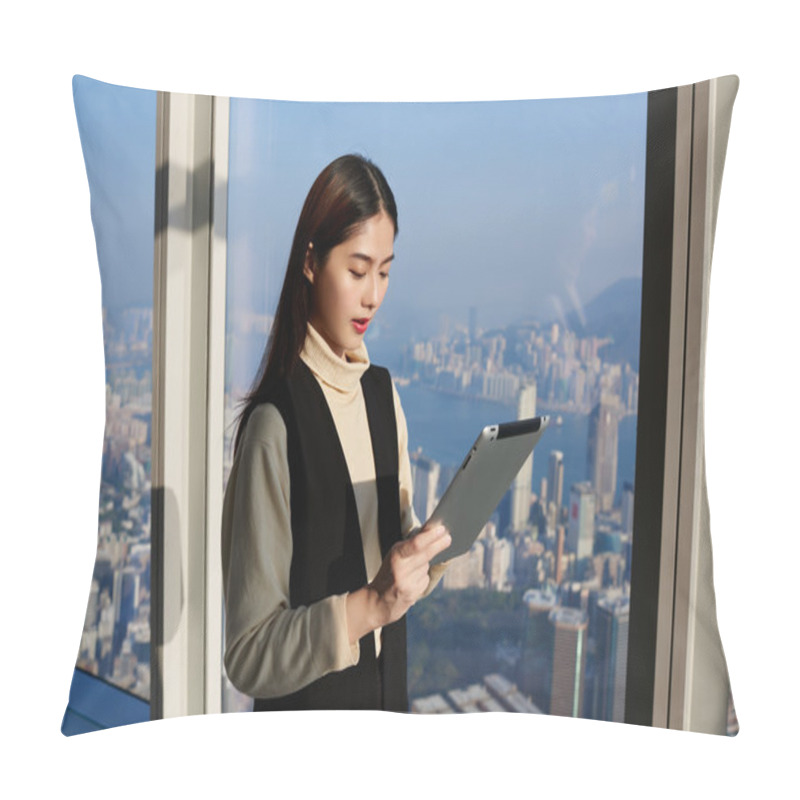 Personality  Asian Female Manager Pillow Covers