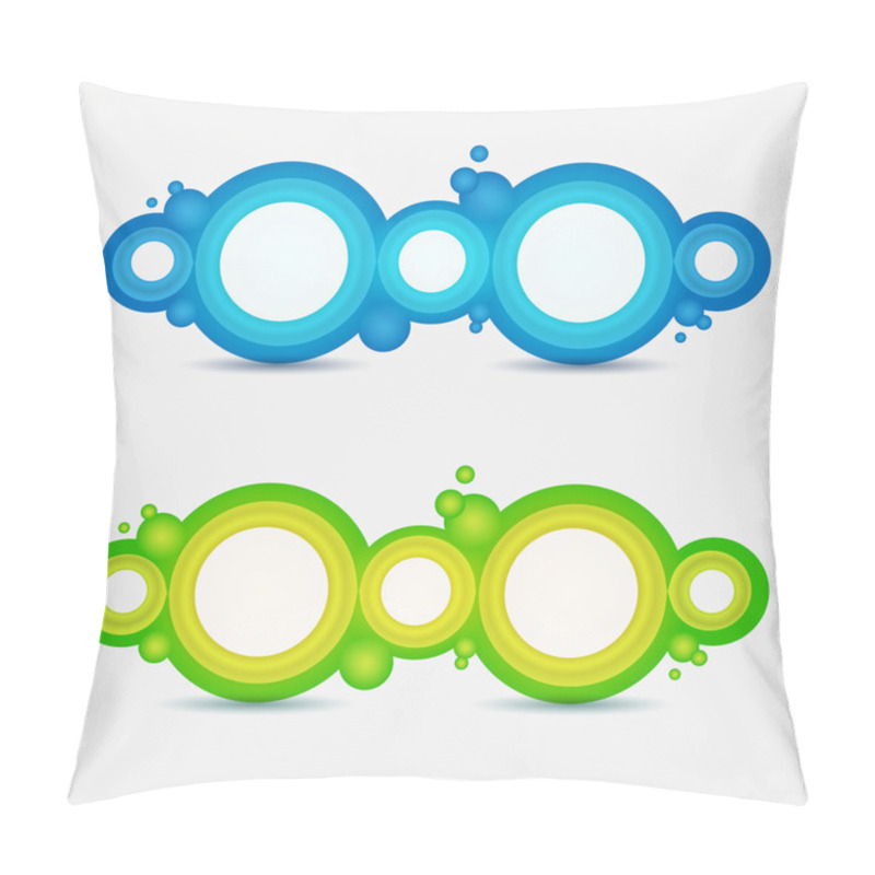 Personality  Circle Frames, Vector Design Pillow Covers