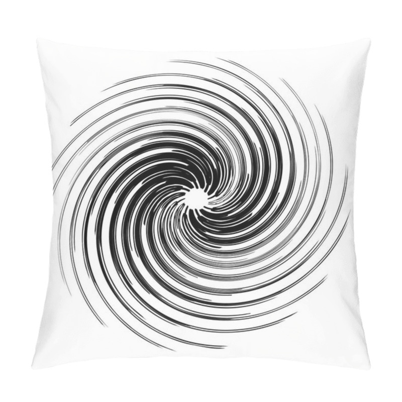 Personality  Abstract Concentric Radial Geometric Motif, Vector, Illustration  Pillow Covers