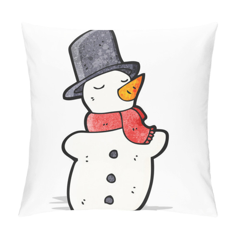 Personality  Cartoon Snowman Pillow Covers