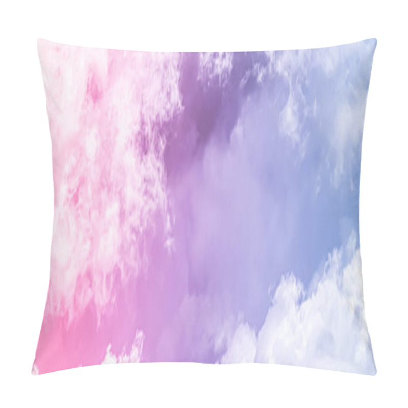 Personality  Fantasy Pink And Blue Sky, Spiritual And Nature Background Pillow Covers