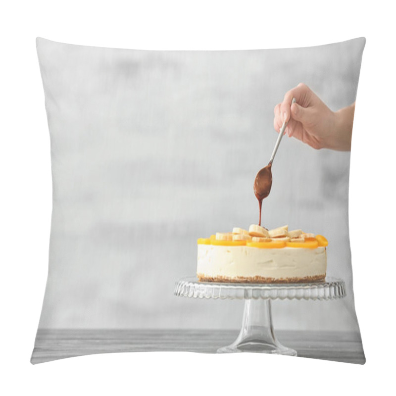 Personality  Fresh Delicious Cheesecake Pillow Covers