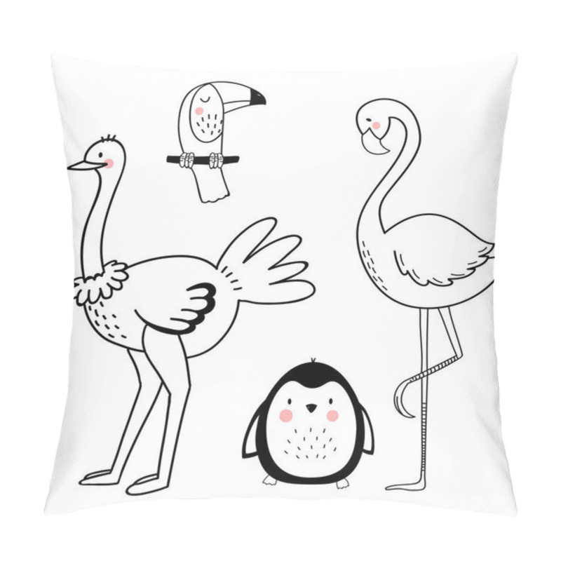 Personality  Safari Animals Vector Set Pillow Covers