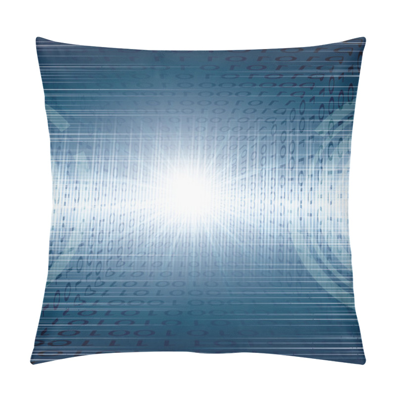 Personality  Abstract Tech Binary Background Pillow Covers