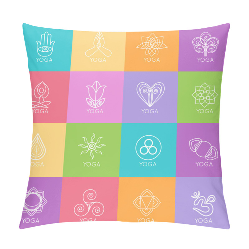 Personality  Yoga Monograms And Logos Pillow Covers